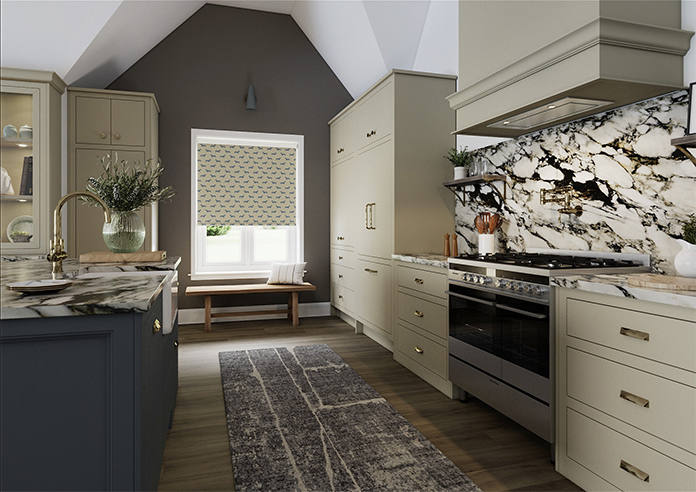 Emily Bond Peggy, True Blue - Twist&Fit Roller Blind - Image 7